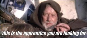 this is the apprentice you are looking for